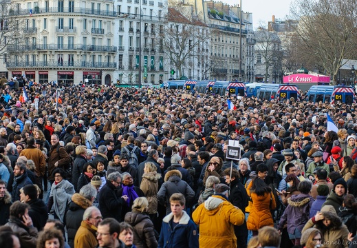 Je suis Charlie (Place de la Bastille 11 janvier 2015)