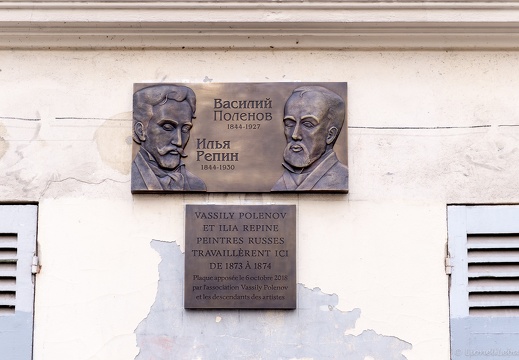 Inauguration Plaque Polenov - Repine (oct 2018)